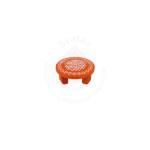 Festive - Peetam Chowki - 4x4 Inches - Single - Round - Orange Color | Design - Aishwarya Chakram