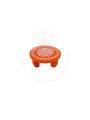 Festive - Peetam Chowki - 4x4 Inches - Single - Round - Orange Color | Design - Aishwarya Chakram