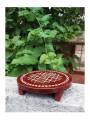 Festive - Wooden Rangoli Puja Peetam - Round - Assorted - Single - 6 inch Festive - Wooden Rangoli Puja Peetam - Round - Assorted - Single - 6 inch