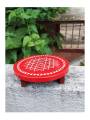 Festive - Wooden Rangoli Puja Peetam - Round - Assorted - Single - 6 inch Festive - Wooden Rangoli Puja Peetam - Round - Assorted - Single - 6 inch