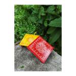 Festive - Peetam Chowki - 4x4 Inches - Set of 2 - Square - Assorted Color | Design - Aishwarya Chakram