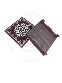 Festive - Peetam Chowki - 10x10 Inches - Set of 2 - Square - Coffee Color | Design - Aishwarya Chakram