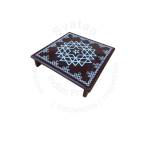 Festive - Peetam Chowki - 10x10 Inches - Single - Square - Coffee Color | Design - Aishwarya Chakram