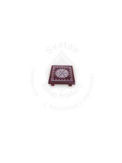 Festive - Peetam Chowki - 3x3 Inches - Single - Square - Coffee Color | Design - Aishwarya Chakram