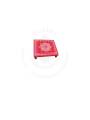Festive - Peetam Chowki - 3x3 Inches - Single - Square - Red Color | Design - Hridaya Kamalam