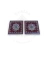 Festive - Peetam Chowki - 5x5 Inches - Set of 2 - Square - Coffee Color | Design - Hridaya Kamalam