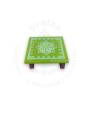 Festive - Peetam Chowki - 5x5 Inches - Single - Square - Green Color | Design - Aishwarya Chakram Festive - Peetam Chowki - 5x5 Inches - Single - Square - Green Color | Design - Aishwarya Chakram