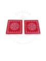 Festive - Peetam Chowki - 5x5 Inches - Set of 2 - Square - Red Color | Design - Aishwarya Chakram Festive - Peetam Chowki - 5x5 Inches - Set of 2 - Square - Red Color | Design - Aishwarya Chakram