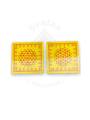Festive - Peetam Chowki - 5x5 Inches - Set of 2 - Square - Yellow Color | Design - Aishwarya Chakram Festive - Peetam Chowki - 5x5 Inches - Set of 2 - Square - Yellow Color | Design - Aishwarya Chakram