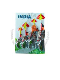 Fridge Magnet - Elephant Procession
