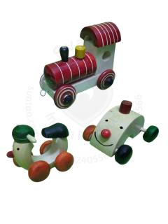 Toy - Train, Scooter and Car - Vehicles Combo
