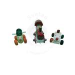 Toy - Train, Scooter and Car - Vehicles Combo