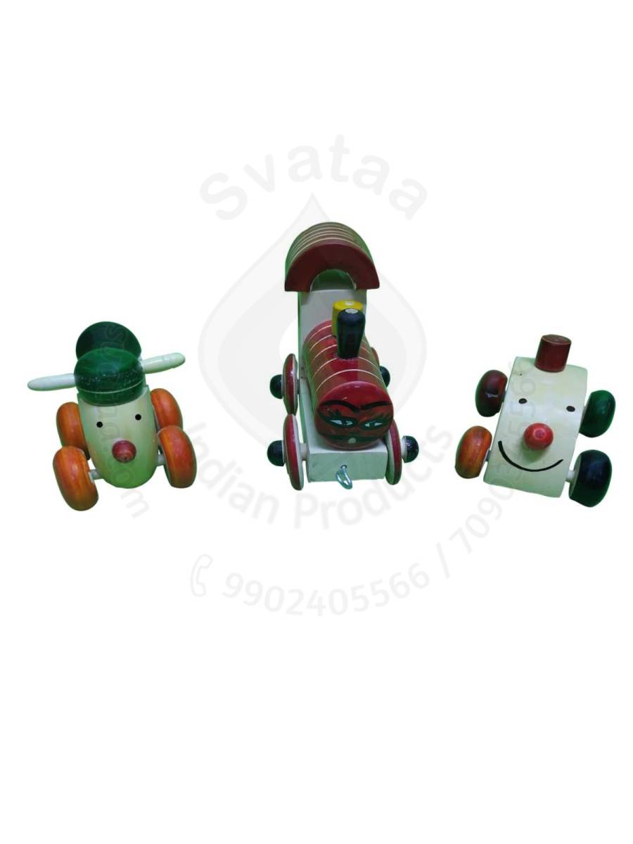 Toy - Train, Scooter and Car - Vehicles Combo