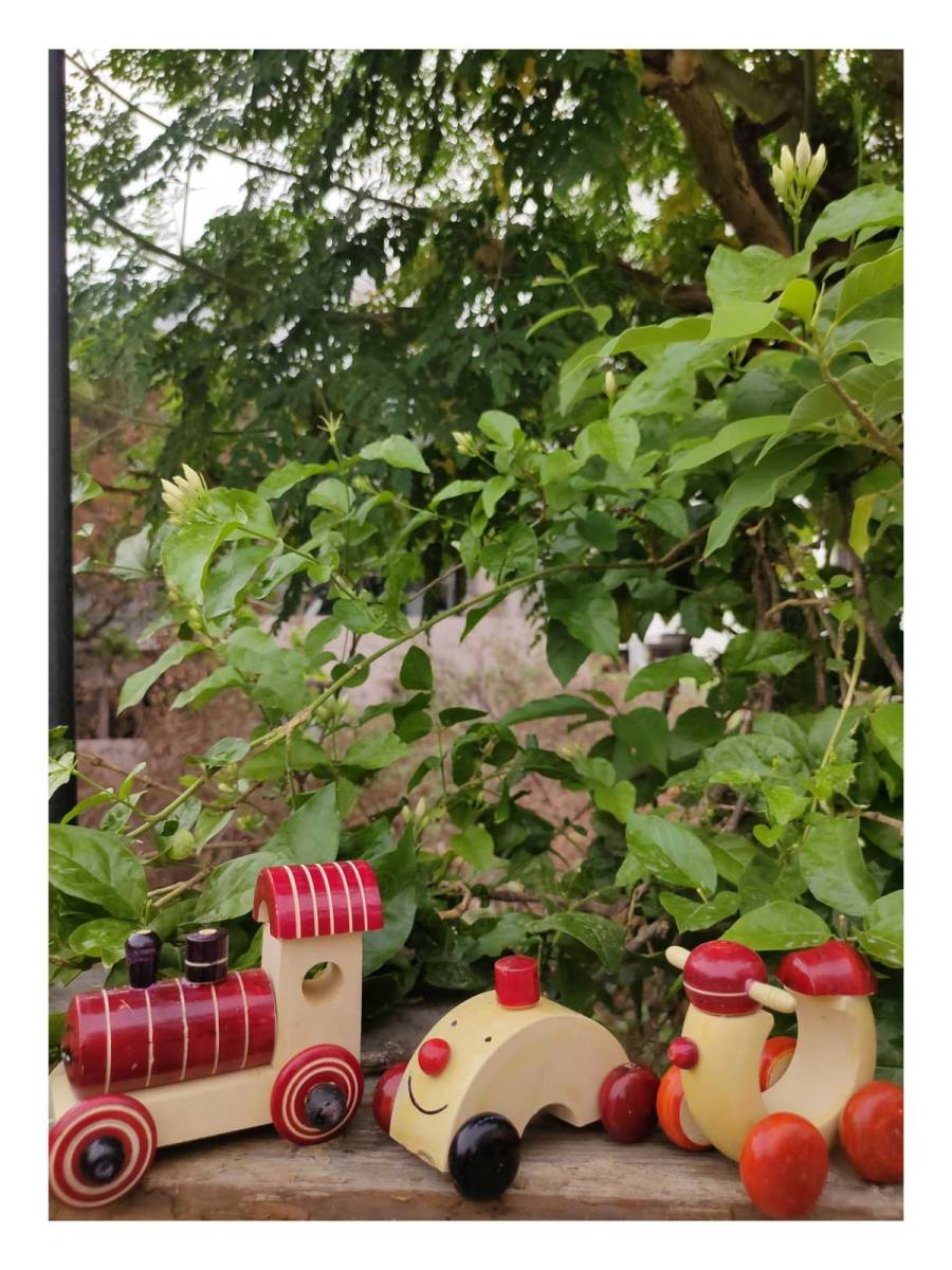 Toy - Train, Scooter and Car - Vehicles Combo