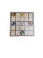 Game - Wooden Chowka Bara & Small Pawns - 11 inch