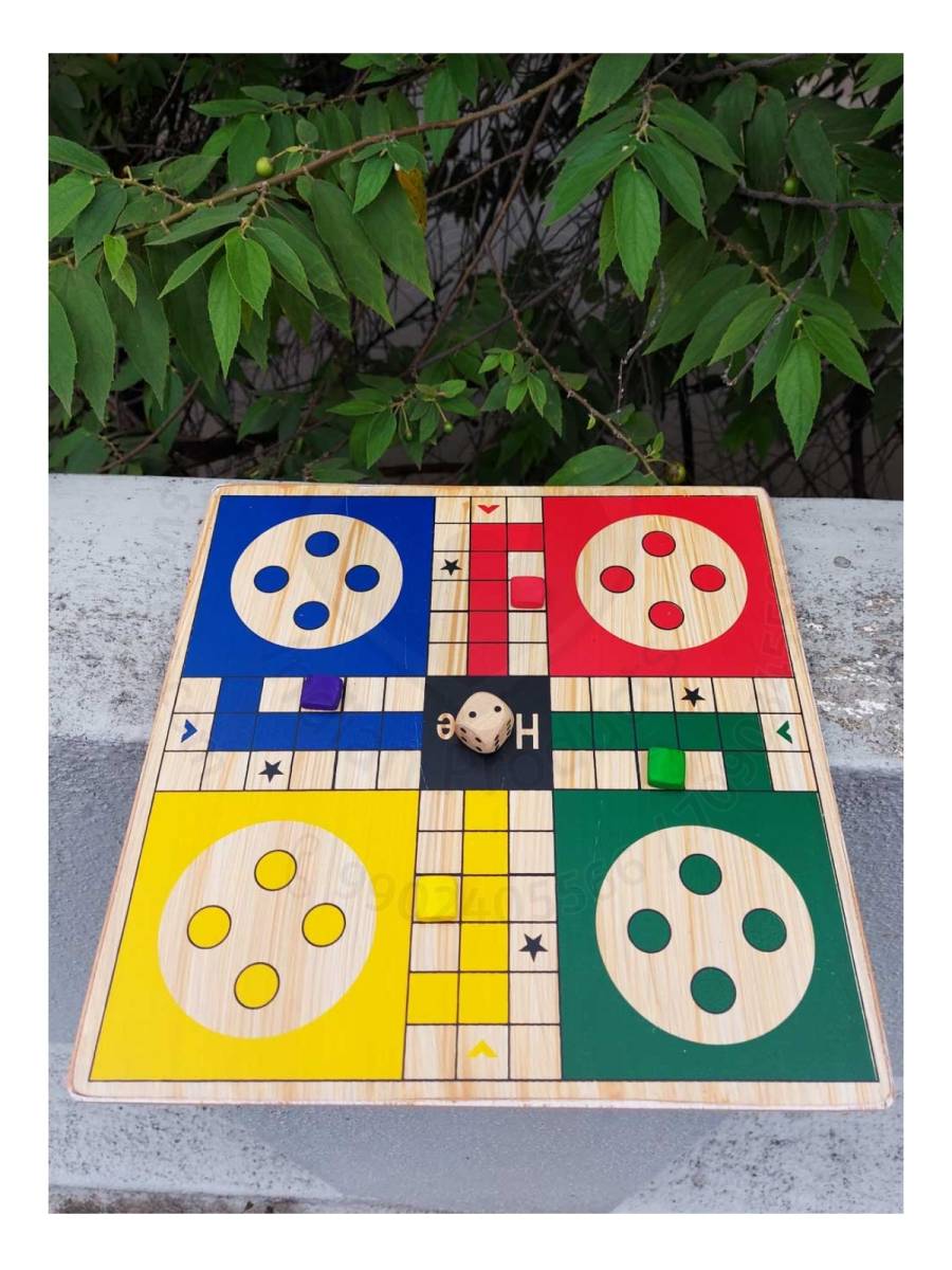 Game - 2 in 1 - Ludo and Snake & Ladder - Wood
