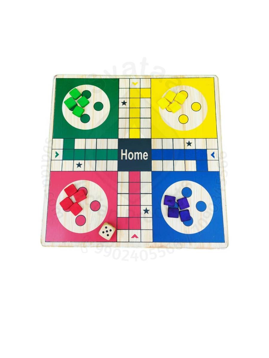 Game - 2 in 1 - Ludo and Snake & Ladder - Wood
