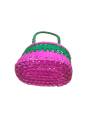 Chettinad Kottan - Small Basket, Green-Pink - Geographical Indexed (pack of 2)