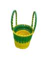 Chettinad Kottan - Small Basket, Green-Yellow - Geographical Indexed (pack of 2)