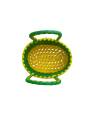 Chettinad Kottan - Small Basket, Green-Yellow - Geographical Indexed (pack of 2)