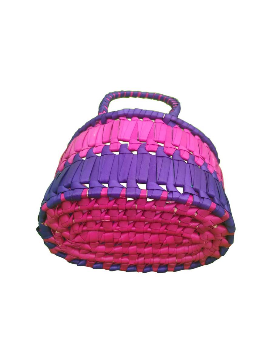 Chettinad Kottan - Small Basket, Pink-Purple - Geographical Indexed (pack of 2) Chettinad Kottan - Small Basket, Pink-Purple - Geographical Indexed (pack of 2)