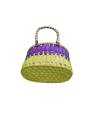 Chettinad Kottan - Small Basket, Purple-Yellow - Geographical Indexed (pack of 2)