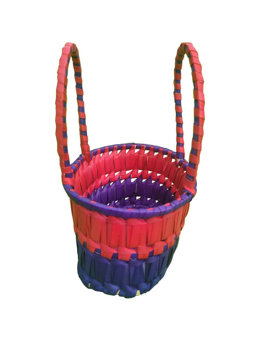 Chettinad Kottan - Small Basket, Red-Purple - Geographical Indexed (pack of 2) Chettinad Kottan - Small Basket, Red-Purple - Geographical Indexed (pack of 2)