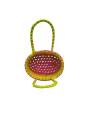Chettinad Kottan - Small Basket, Yellow-Pink - Geographical Indexed (pack of 2) Chettinad Kottan - Small Basket, Yellow-Pink - Geographical Indexed (pack of 2)
