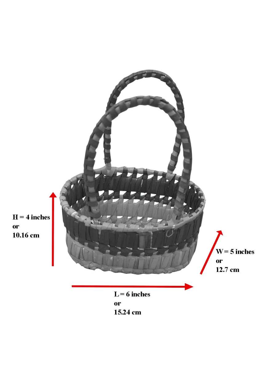 Chettinad Kottan - Small Basket, Pink-Purple - Geographical Indexed (pack of 2) Chettinad Kottan - Small Basket, Pink-Purple - Geographical Indexed (pack of 2)