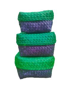 Organizers - Chettinad Kottan - Box In Box, Purple-Green - Geographical Indexed