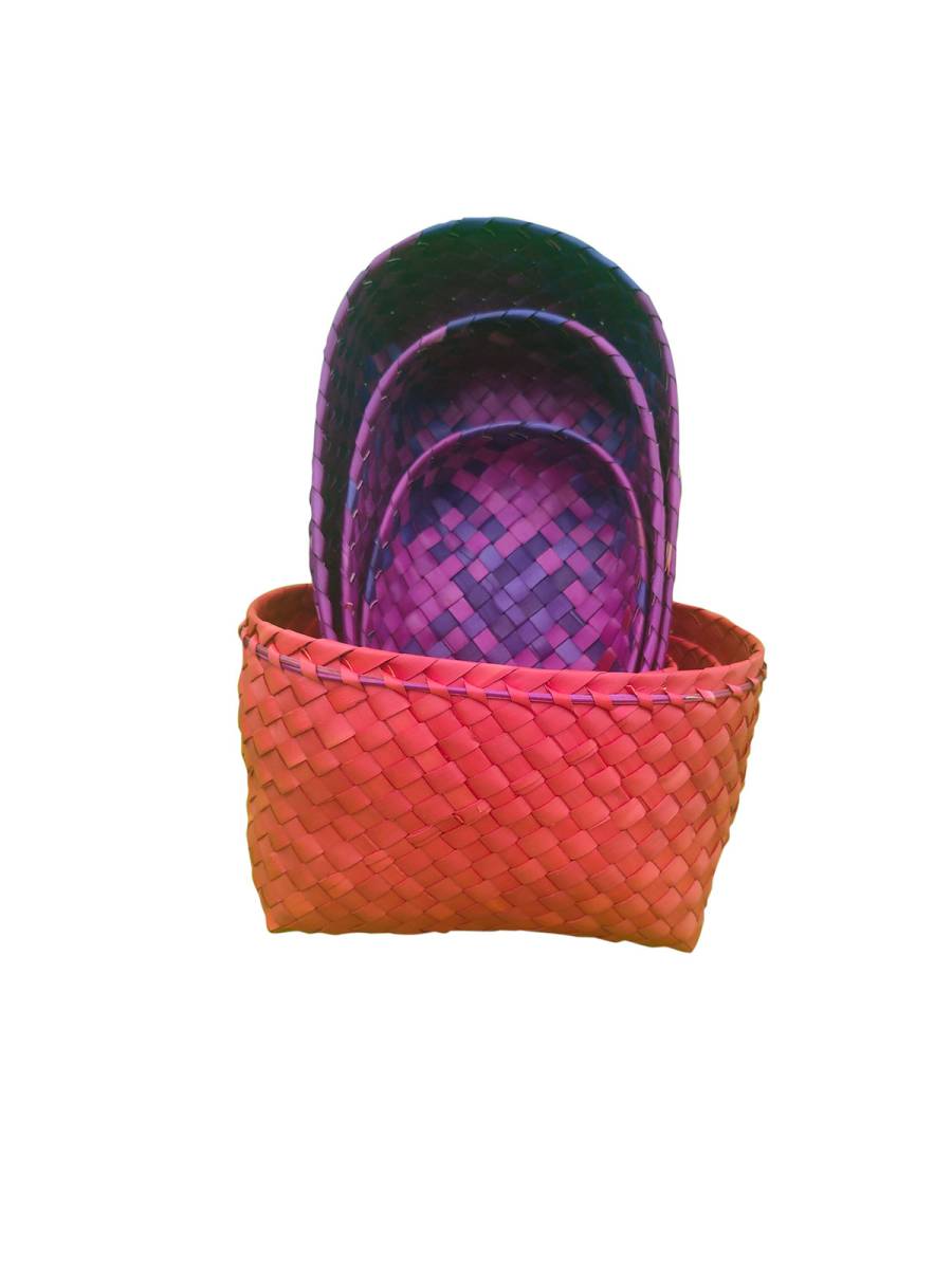 Organizers - Chettinad Kottan - Box In Box , Red-Purple-Blue - Geographical Indexed Organizers - Chettinad Kottan - Box In Box , Red-Purple-Blue - Geographical Indexed