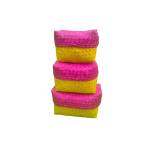 Organizers - Chettinad Kottan - Box In Box, Yellow-Pink - Geographical Indexed