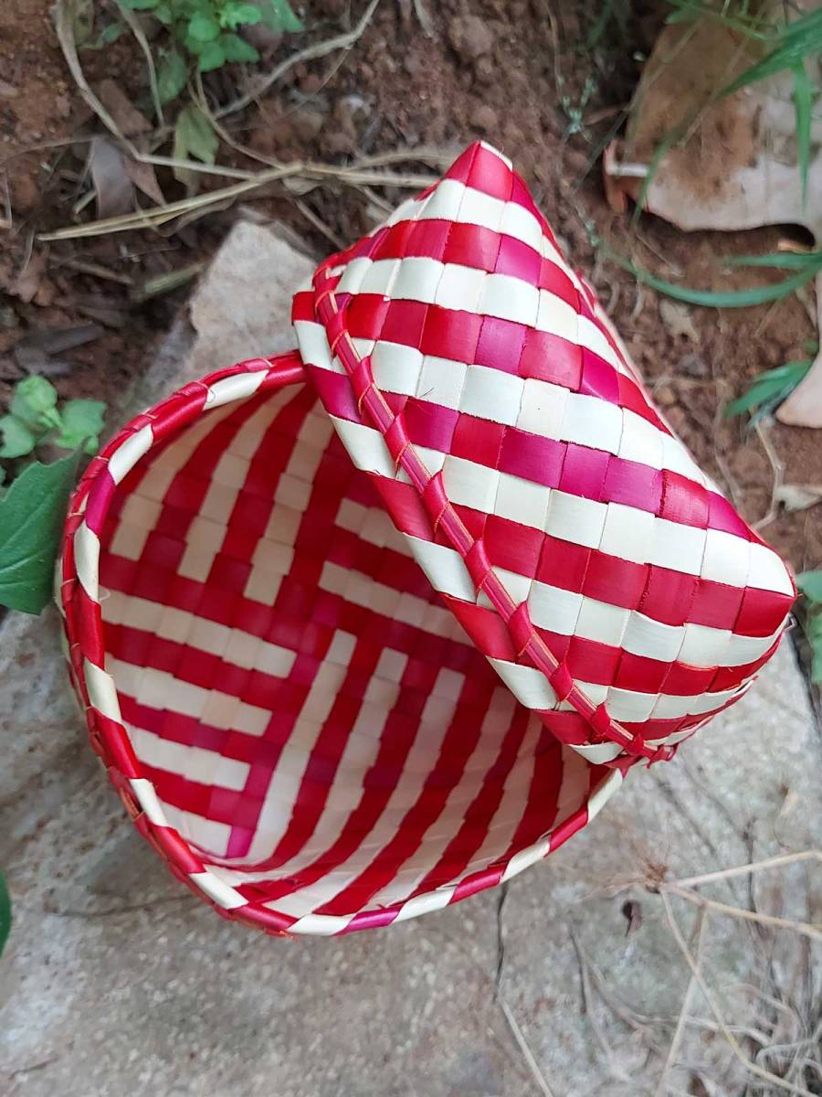 Organizers - Chettinad Kottan - Plain Kottan Box, Maroon - Geographical Indexed (pack of 2) Organizers - Chettinad Kottan - Plain Kottan Box, Maroon - Geographical Indexed (pack of 2)