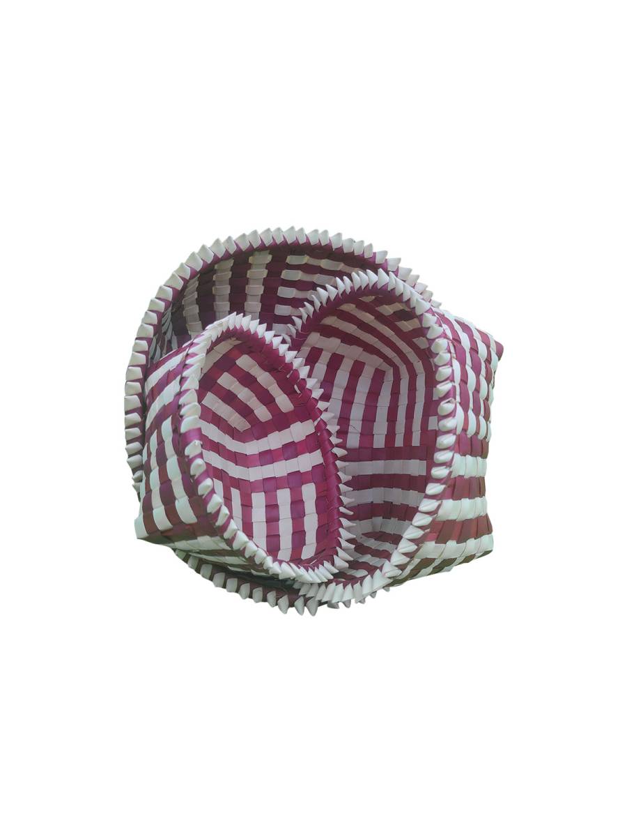 Organizers - Chettinad Kottan - Stacked Spike Kottan, Maroon - Geographical Indexed