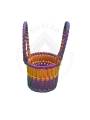 Chettinad Kottan - Small Basket, Purple-Orange - Geographical Indexed (pack of 2)
