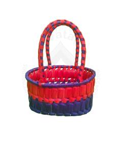 Chettinad Kottan - Small Basket, Red-Purple - Geographical Indexed (pack of 2)
