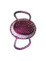 Chettinad Kottan - Small Basket, White-Maroon - Geographical Indexed (pack of 2)
