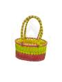 Chettinad Kottan - Small Basket, Yellow-Pink - Geographical Indexed (pack of 2)
