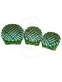 Organizers&nbsp;- Chettinad Kottan - Stacked Bowl, Dark Green - Geographical Indexed
