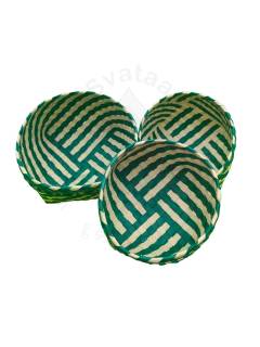 Organizers&nbsp;- Chettinad Kottan - Stacked Bowl, Dark Green - Geographical Indexed
