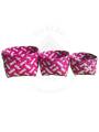 Organizers&nbsp;- Chettinad Kottan - Stacked Bowl, Dark Pink - Geographical Indexed

