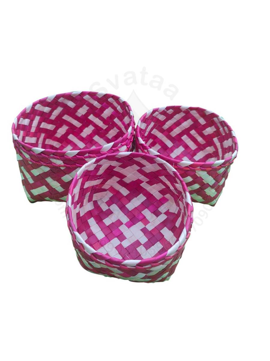 Organizers&nbsp;- Chettinad Kottan - Stacked Bowl - Set of 4 - Assorted - Geographical Indexed

