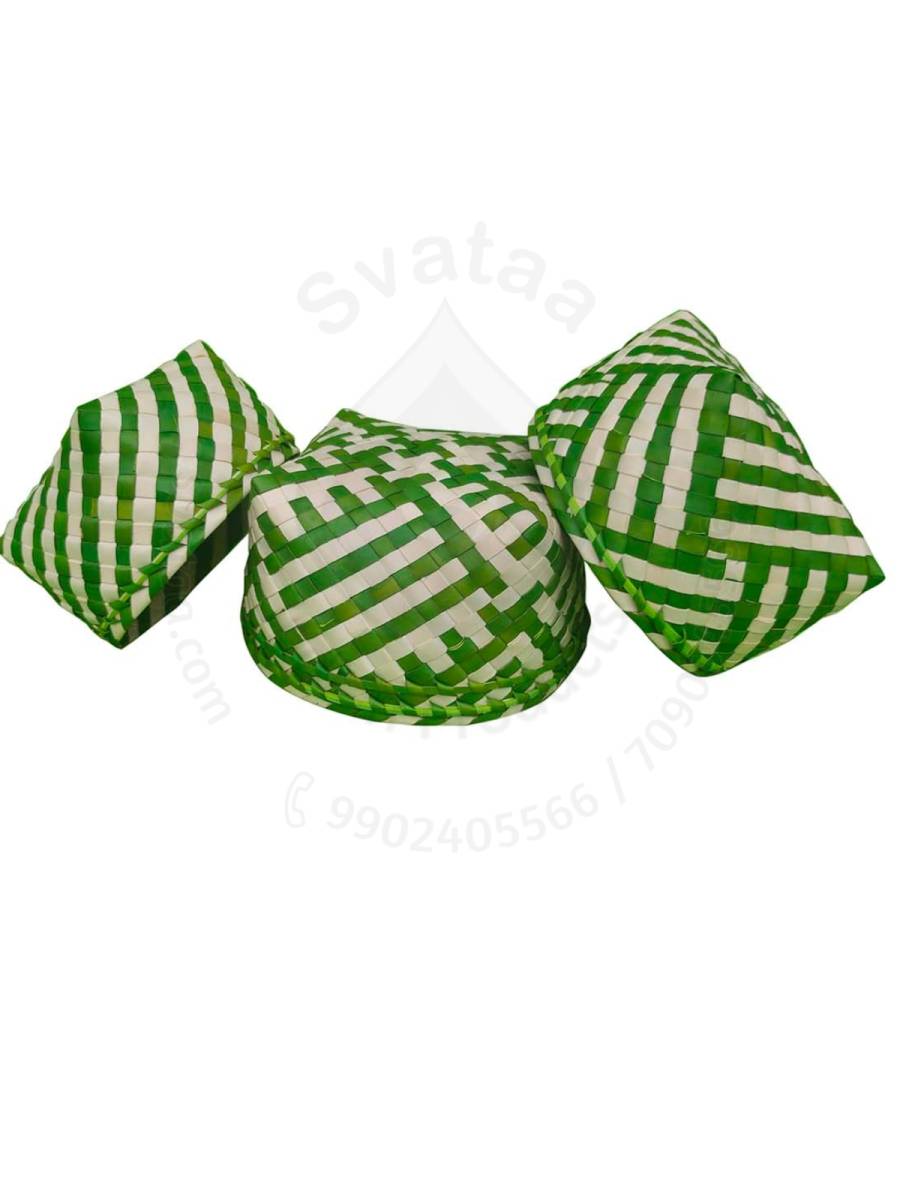 Organizers&nbsp;- Chettinad Kottan - Stacked Bowl, Parrot Green - Geographical Indexed
