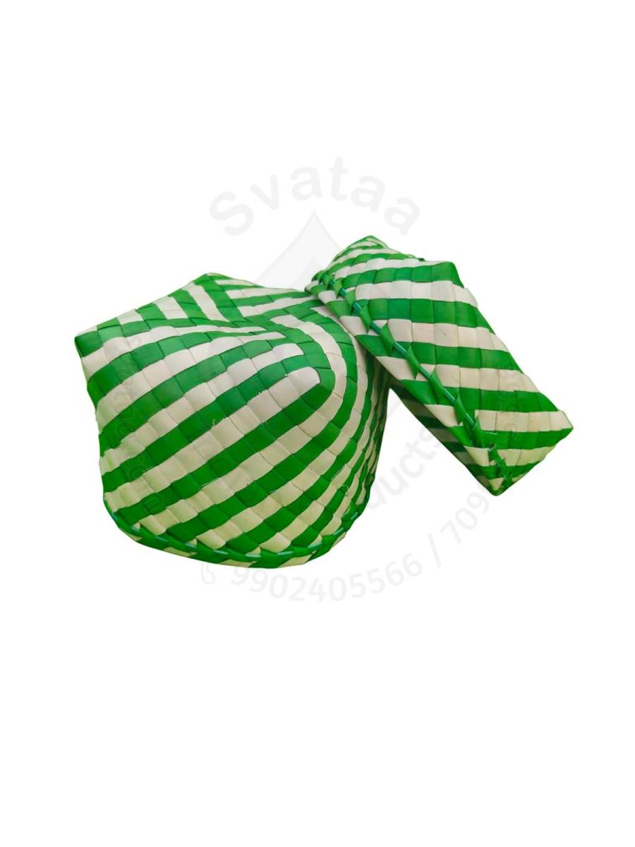 Organizers&nbsp;- Chettinad Kottan - Plain Kottan Box, Green - Geographical Indexed (pack of 2)
