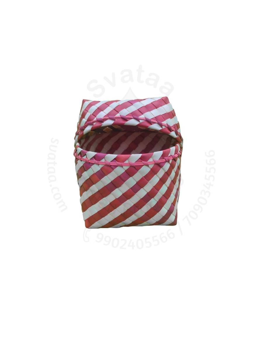 Organizers&nbsp;- Chettinad Kottan - Plain Kottan Box, Maroon - Geographical Indexed (pack of 2)
