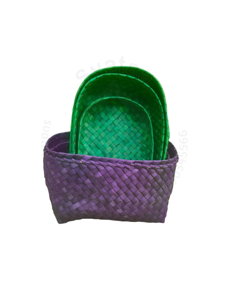 Organizers&nbsp;- Chettinad Kottan - Box In Box, Purple-Green - Geographical Indexed

