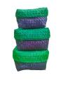 Organizers&nbsp;- Chettinad Kottan - Box In Box, Purple-Green - Geographical Indexed
