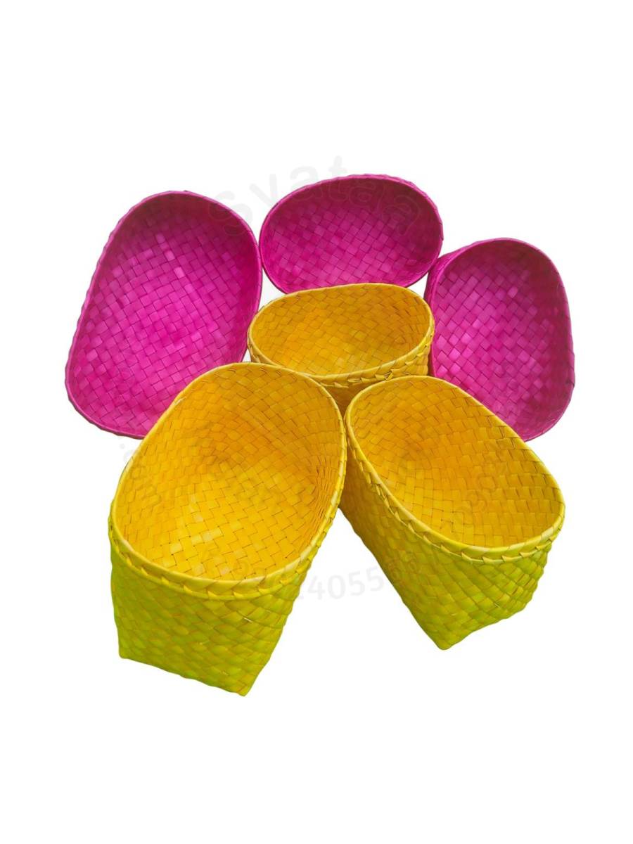 Organizers&nbsp;- Chettinad Kottan - Box In Box, Yellow-Pink - Geographical Indexed
