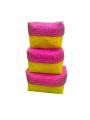 Organizers&nbsp;- Chettinad Kottan - Box In Box, Yellow-Pink - Geographical Indexed
