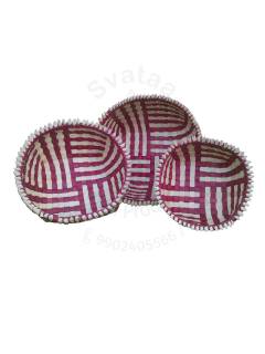 Organizers&nbsp;- Chettinad Kottan - Stacked Spike Kottan, Maroon - Geographical Indexed
